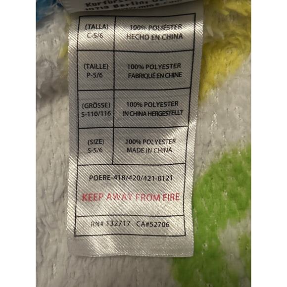 GUC M&Ms Kid's Fuzzy Robe Colorful Candies Wrap Around Belt Size 5-5/6 - Picture 5 of 5